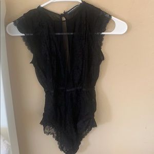 Brandy Melville Black Lace Bodysuit